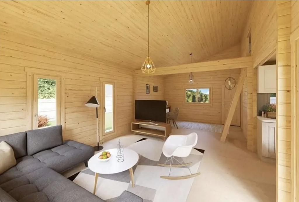 posible decoracion para casa prefabricada allwood palma 3 de amazon a la venta por 8000 euros