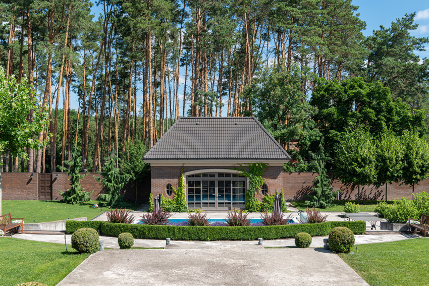 casa de piscina caseta exterior jardin